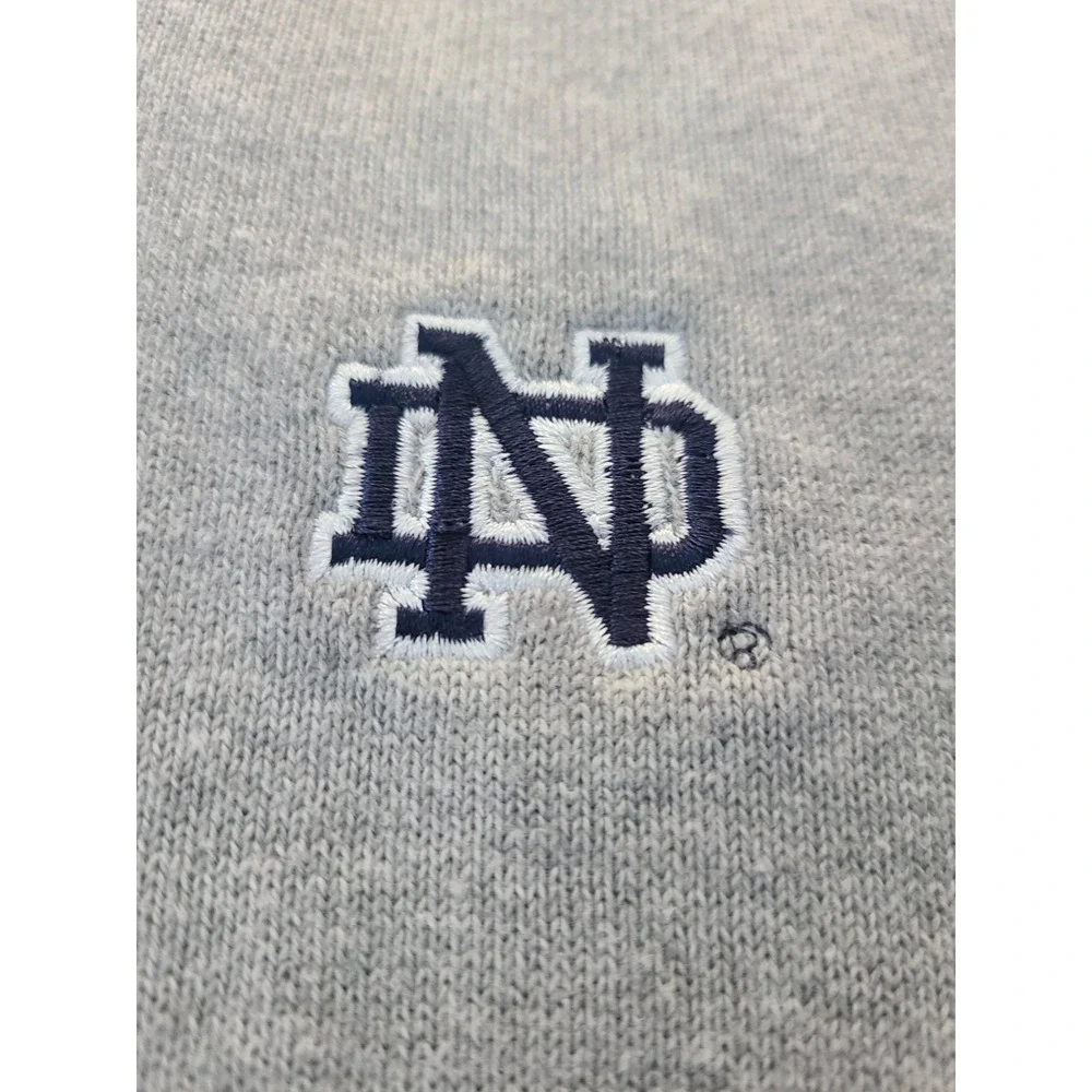 Cutter & Buck Notre Dame Fighting Irish Mens XLT Gray V-Neck Sweater Vest